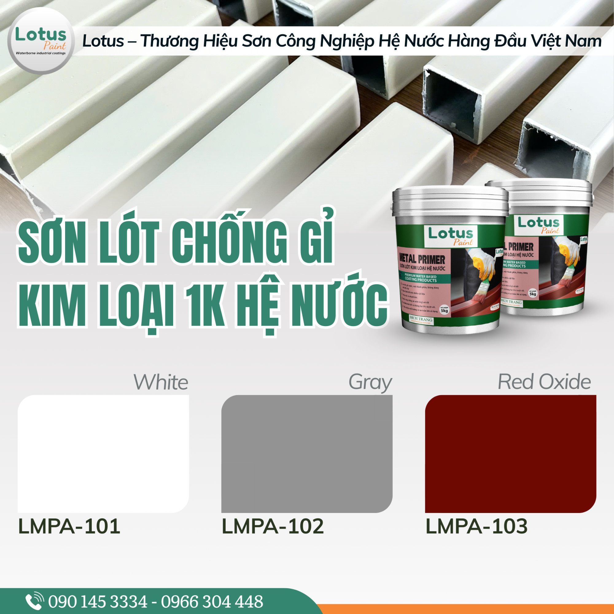 Bảng Màu Sơn Lót Kim Loại METAL PRIMER