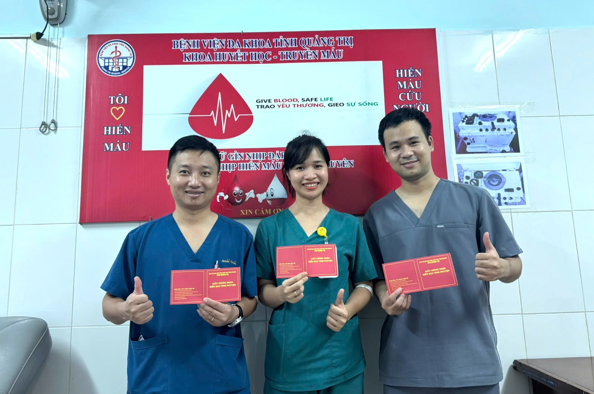 Đ&acirc;y l&agrave; nghĩa cử cao đẹp của c&aacute;c y b&aacute;c sĩ Bệnh viện Đa khoa tỉnh Quảng Trị cần được lan toả - Ảnh: L.T