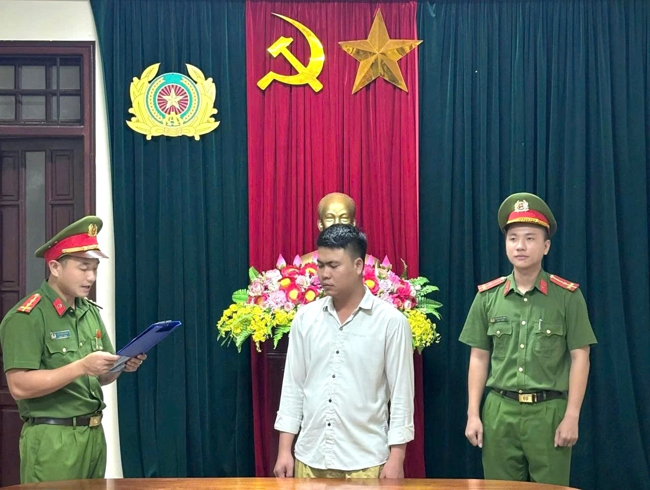 Cơ quan công an khởi tố vụ án hình sự, khởi tố bị can đối với Hồ Văn Dũng về tội “Vi phạm quy định về tham gia giao thông đường bộ” - Ảnh: CAQT