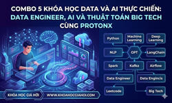 Combo 5 Khóa Học Data & AI Thực Chiến: Data Engineer, AI & Thuật Toán Big Tech Cùng ProtonX