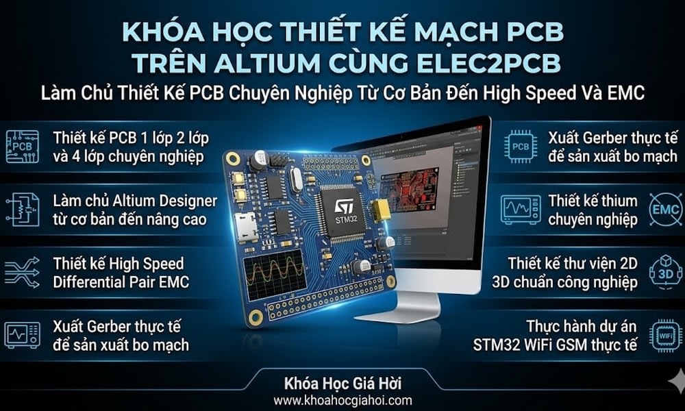 Khóa Học Thiết Kế Mạch Pcb Trên Altium Cùng Elec2pcb