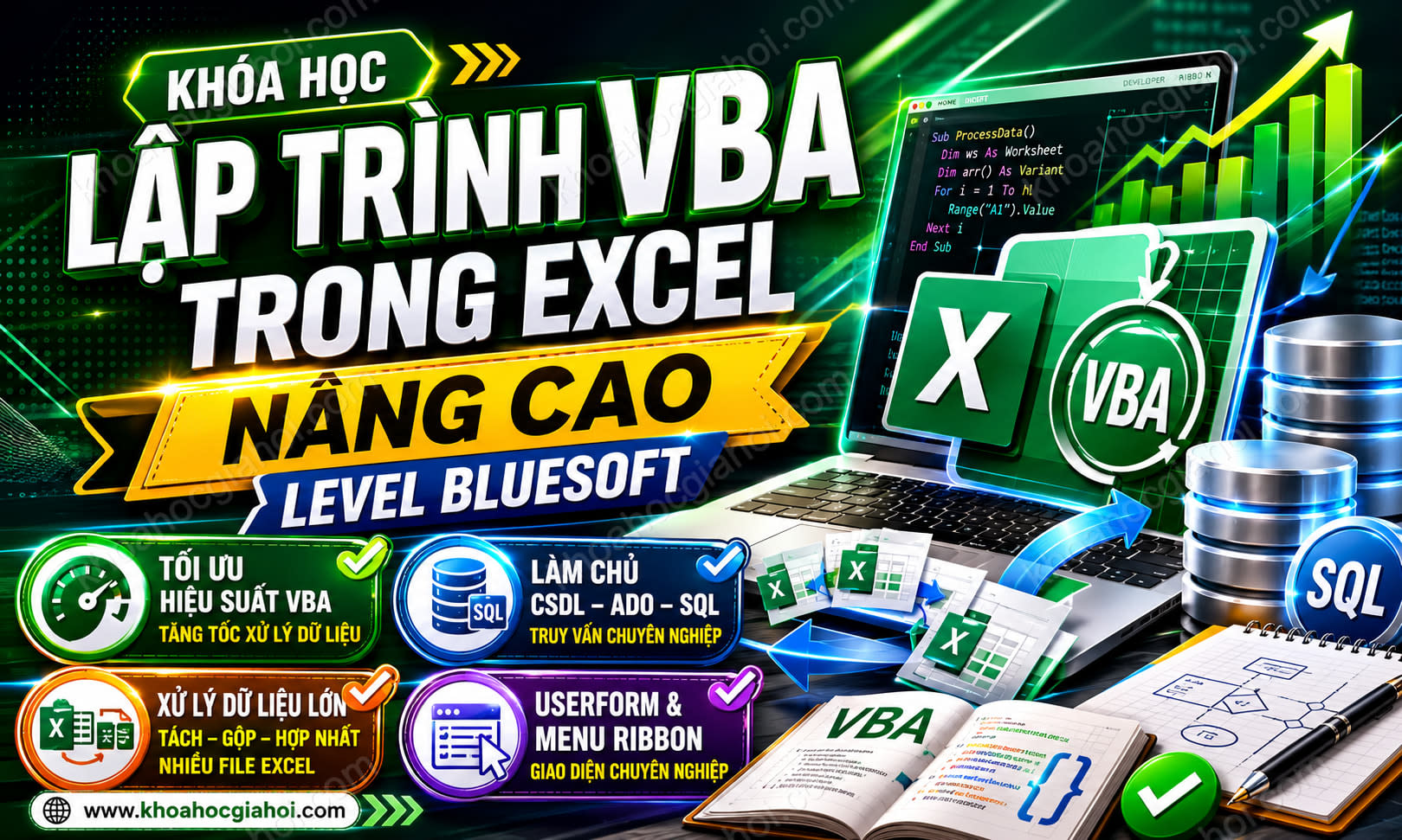 Khóa Học Lập Trình Vba Trong Excel Nâng Cao Level Bluesoft
