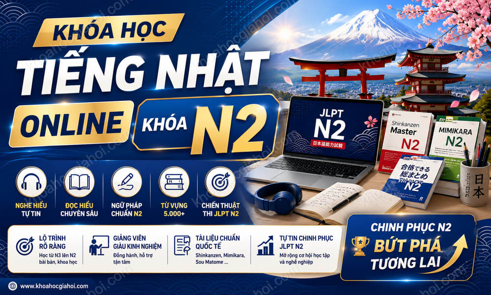 Khóa Học Tiếng Nhật Online Khóa N2