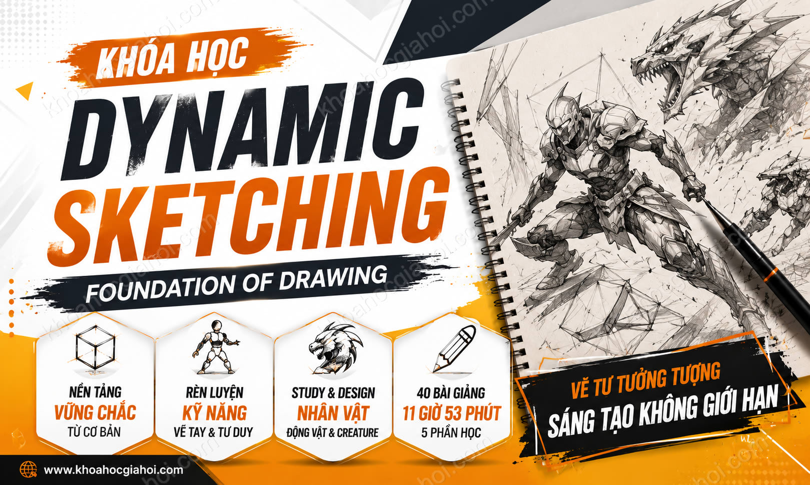 Khóa Học Dynamic Sketching - Foundation Of Drawing