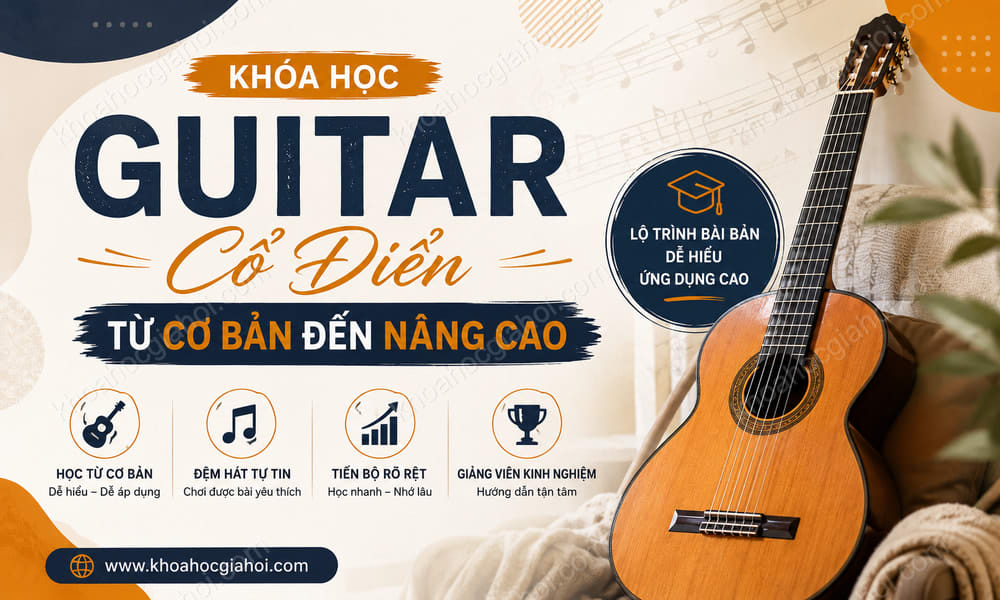 Khóa Học Guitar Cổ Điển - Từ Cơ Bản Đến Nâng Cao