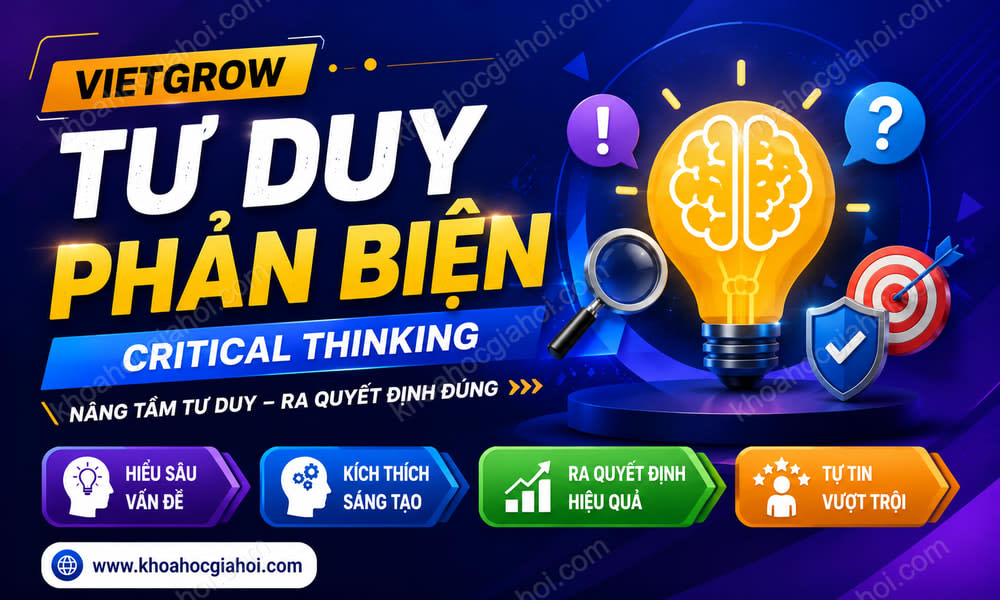 Khóa Học Vietgrow Tư Duy Phản Biện – Critical Thinking