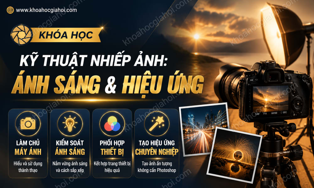 Khóa Học Kỹ Thuật Nhiếp Ảnh: Ánh Sáng Và Hiệu Ứng