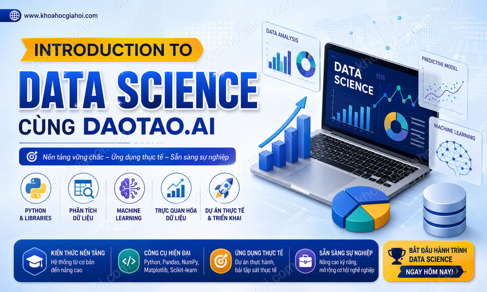 Khóa Học Introduction To Data Science Cùng Daotao.ai
