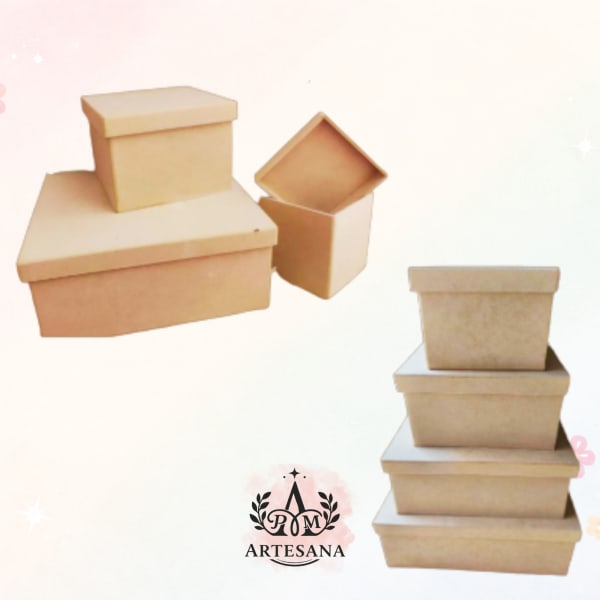 Caja Cuadrada en MDF