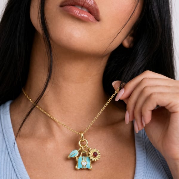 Collar Dijes Encanto Dorado 💛