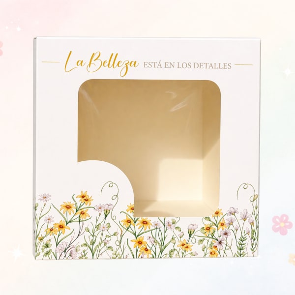 Caja cuadrada Margaritas🌼