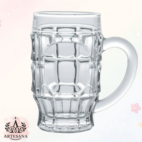 Vaso cervecero transparente