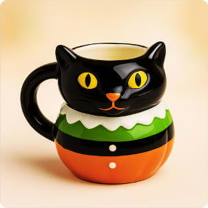 Mug Gato Halloween