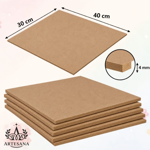 Tabla de mdf de 30x40