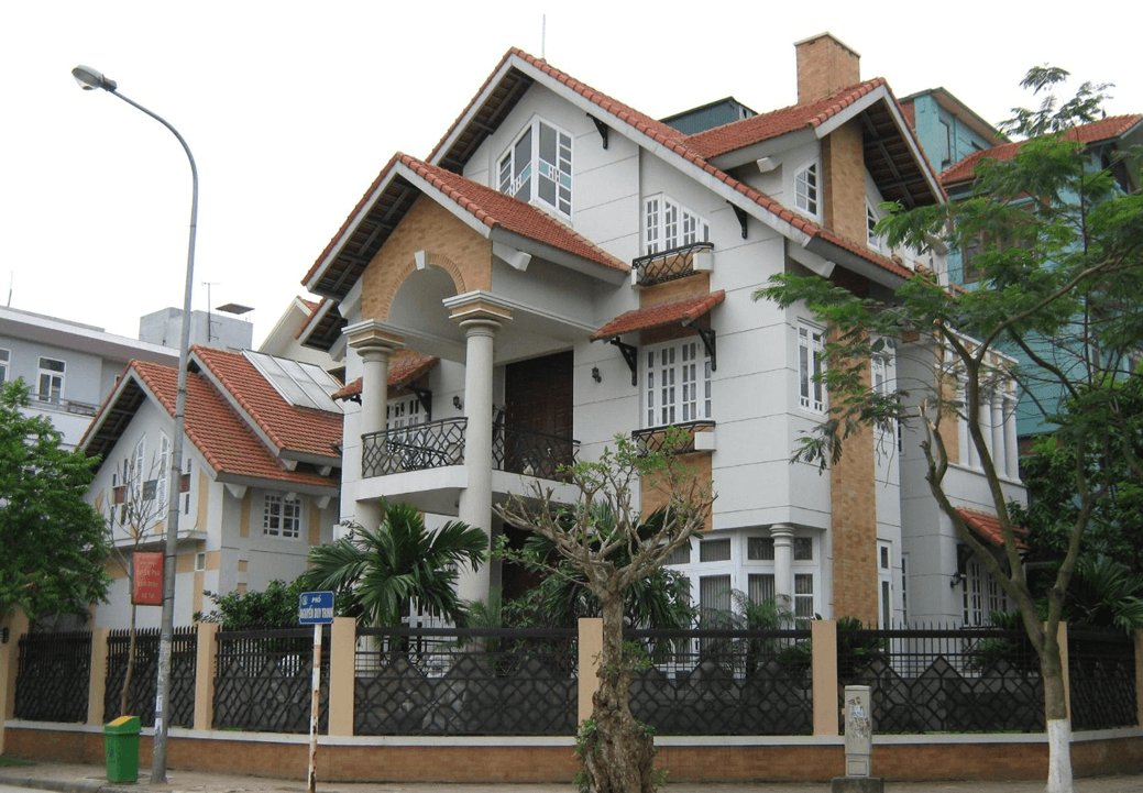 Biệt thự mái ngói tân cổ điển