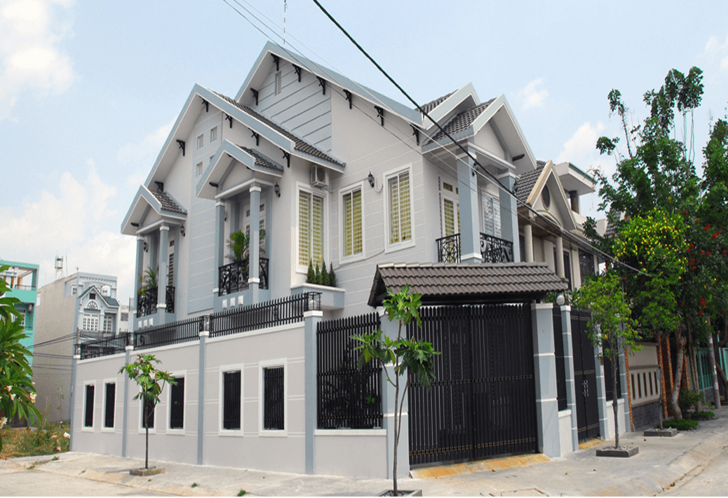 Biệt thự hiện đại tone ghi