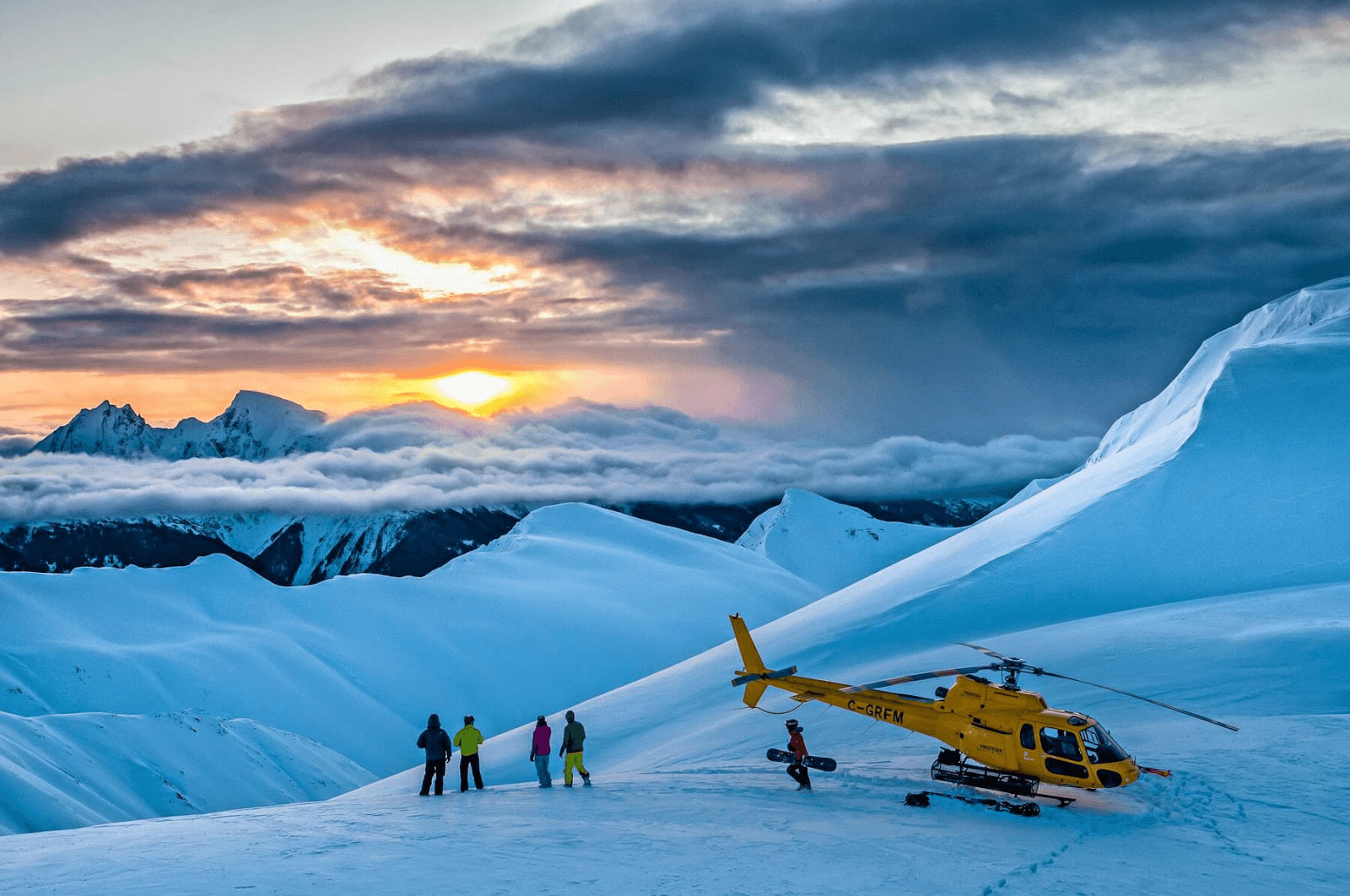 5. Heli-Skiing in British Columbia, Canada
