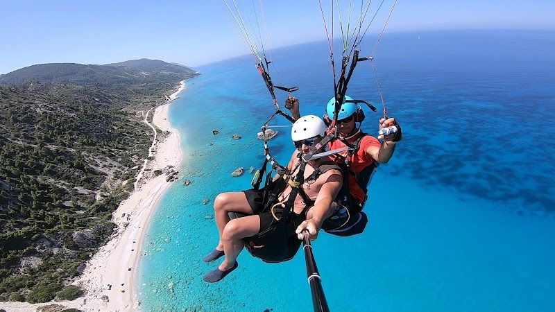 Paragliding over Kathisma Beach