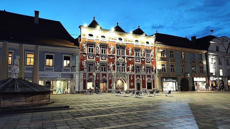 Explore the Hacklhaus and Main Square Hauptplatz - Leoben - Austria