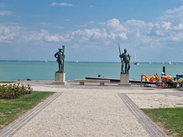 The Fisherman & Ferryman Statues - Balatonfüred - Hungary