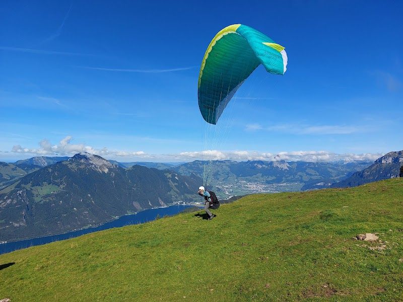 Paragliding over Interlaken
