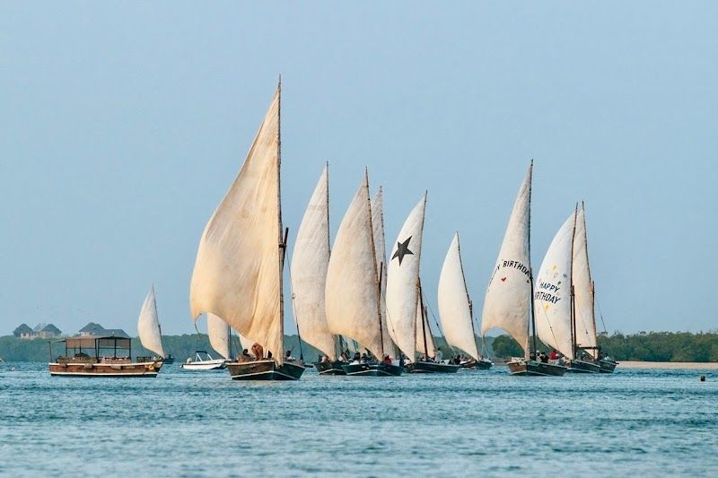 Dhow sailing around the archipelago
