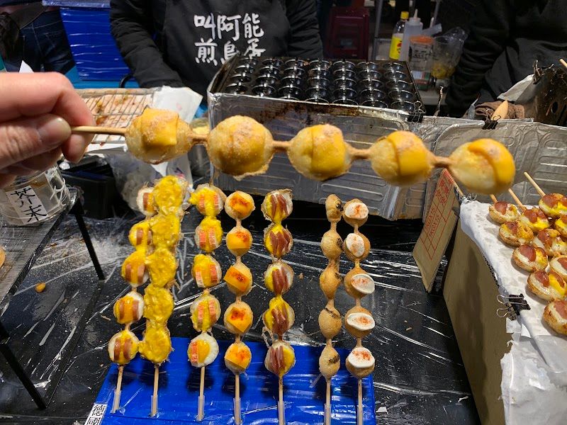 Enjoy local street food at Tainan Flower Night Market