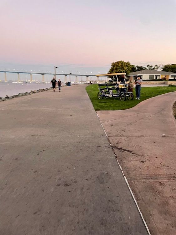 Biking along the Bayshore Bikeway - Coronado - United States