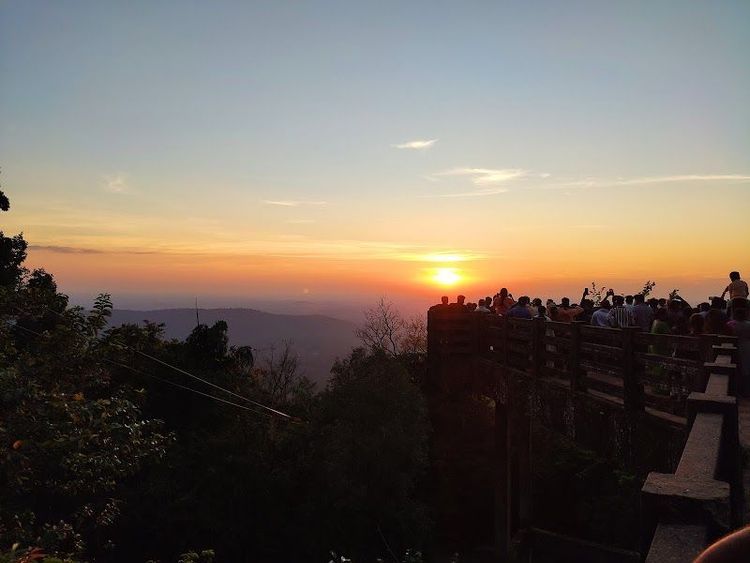Watch the Sunset at Sunset Point - Agumbe - India