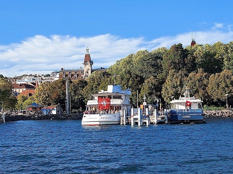 Ouchy Promenade and Lake Geneva
