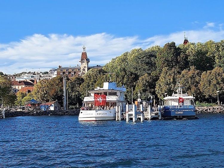 Ouchy Promenade and Lake Geneva - Lausanne - Switzerland