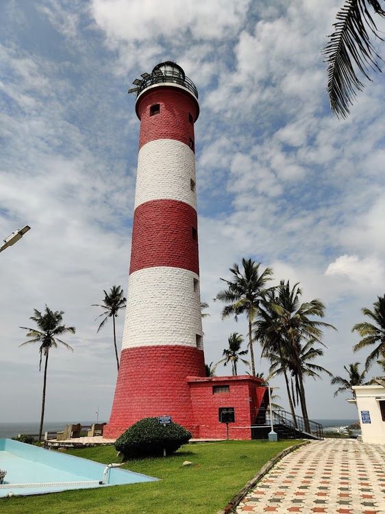 Visiting the Lighthouse at Light House Beach - Kovalam - India