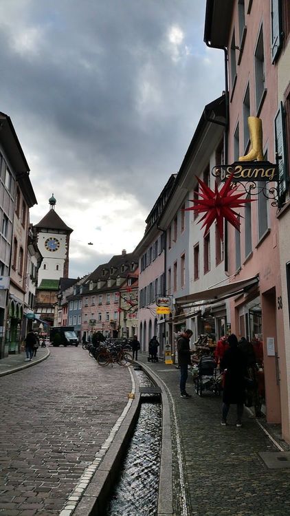 Walk through the Altstadt (Old Town) and see the Bächle - Freiburg im Breisgau - Germany