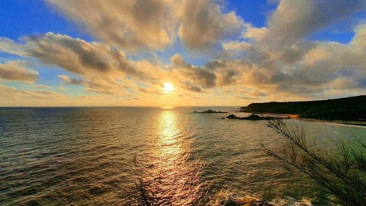 Watching the Sunset at Om Beach - Gokarna - India