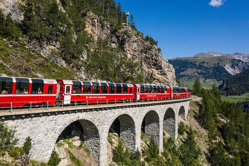 Riding the Glacier Express Scenic Train
