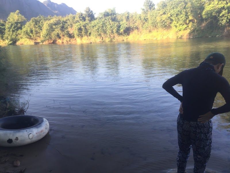 Tubing on the Nam Song River
