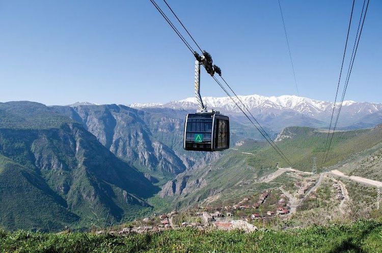 Tatev Monastery and Wings of Tatev Aerial Tramway - Tatev - Armenia