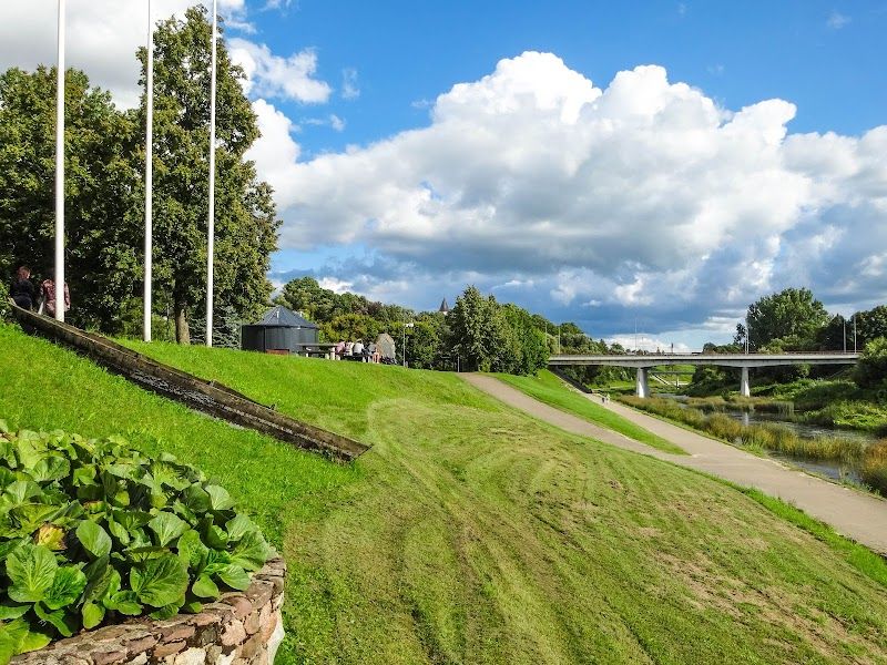 Explore the scenic Jūra River Park