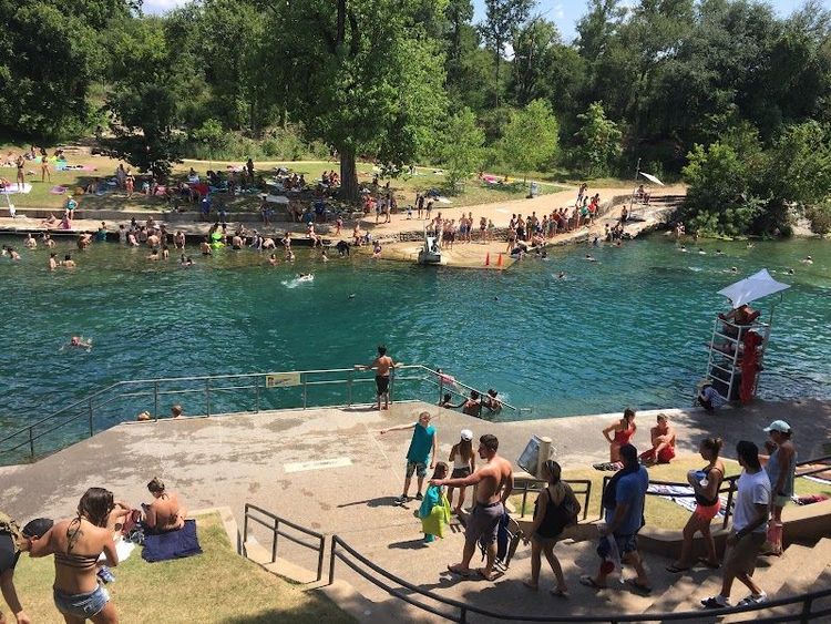 Swim at Barton Springs Pool - Austin - United States