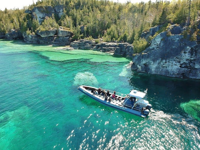 Take a Glass Bottom Boat Tour to Flowerpot Island