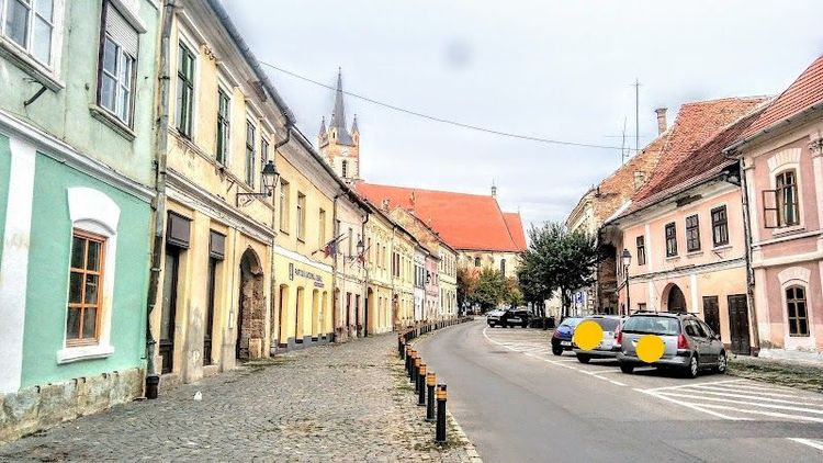 Walk through the historic city center - Bistrița - Romania