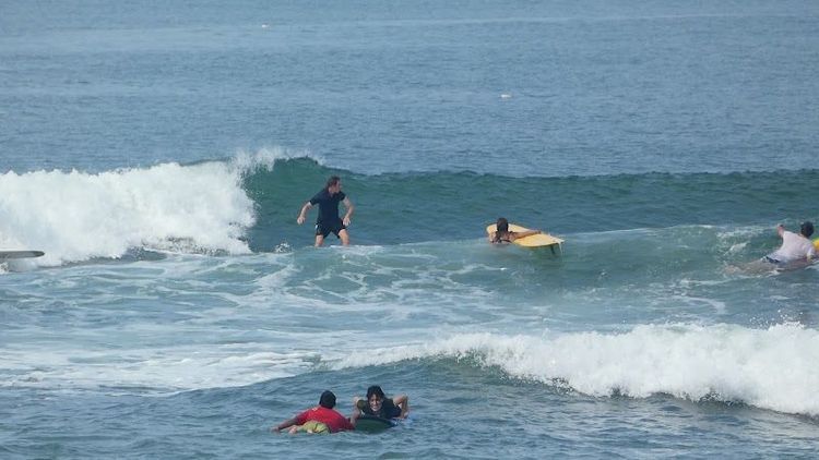 Surfing at Batu Bolong Beach - Canggu - Indonesia
