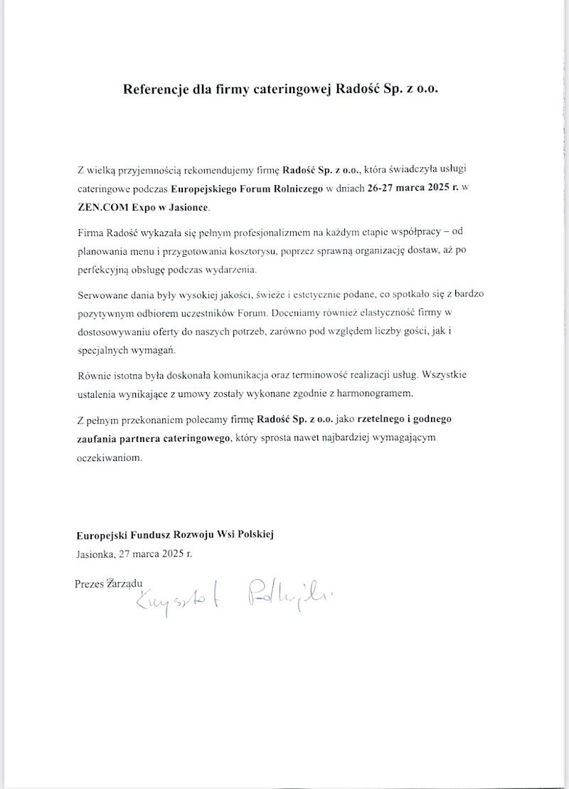 Radosc Restaurant & Wine Bar