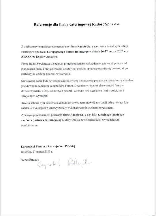 Radosc Restaurant & Wine Bar