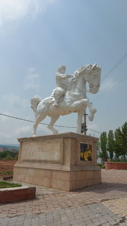 The Statue of a horse and a rider - Saqqez - Iran - Booked ai