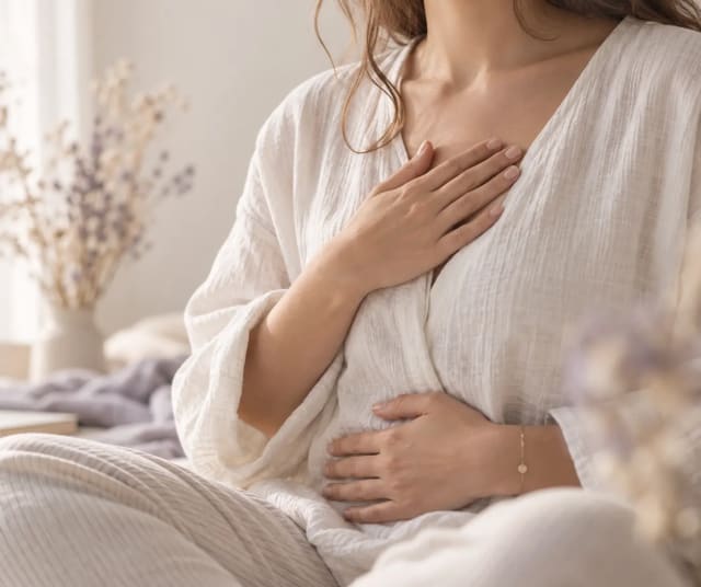 Femme pratiquant une relaxation en sophrologie