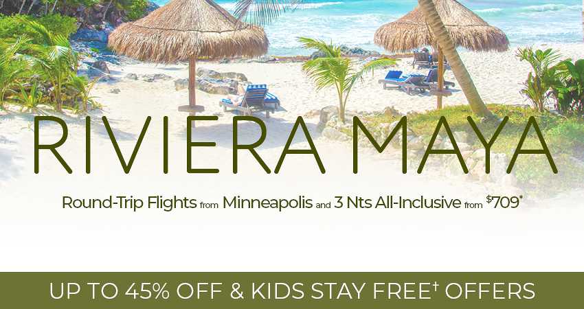 Minneapolis to Riviera Maya Deals
