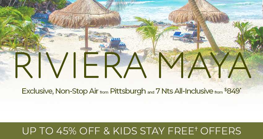 Pittsburgh to Riviera Maya Deals