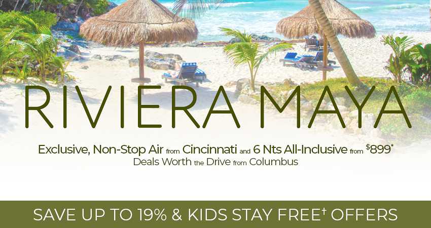 Columbus to Riviera Maya Deals