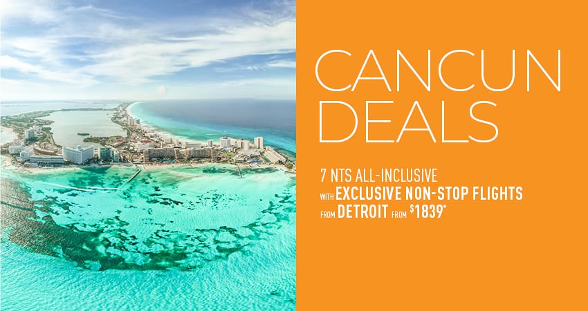 Detroit to Cancun Deals